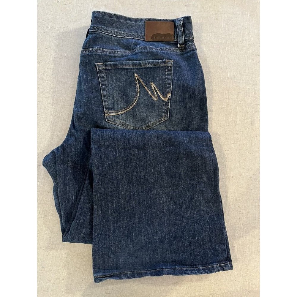 Maurice's, Curvy Straight, Women's Denim Blue Jeans, Size 16P